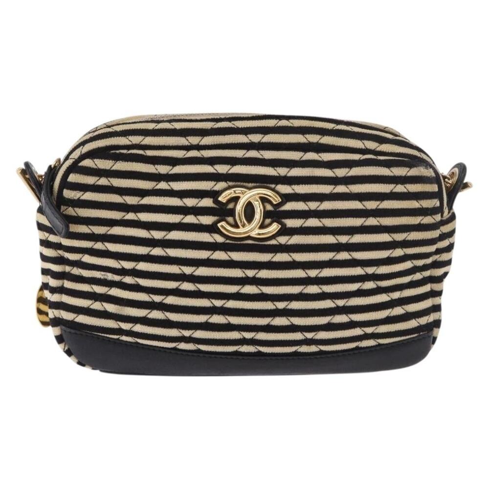 Chanel Matelasse Chain Shoulder Bag Beige